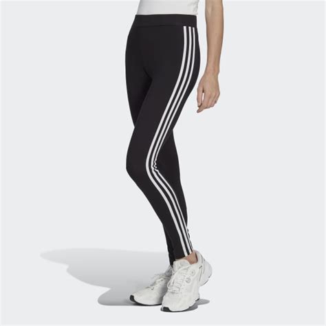 adidas legins schwarz grün|adidas adicolor 3 stripe leggings.